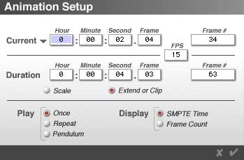 Animation Setup Dialog