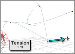 Tension 1.03, the path comes to a point