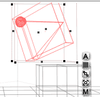 Wide side faces cube, sphere in upper right