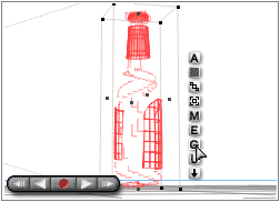 The Solo button in the VCR controls clicked, so the bottle can be grouped without the Intersect Body