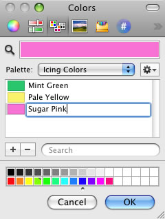 Select the color, then click again to make the name field editable, and give it a meaningful name.